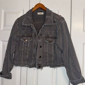 Lizard Thicket Dark Gray Jean Jacket